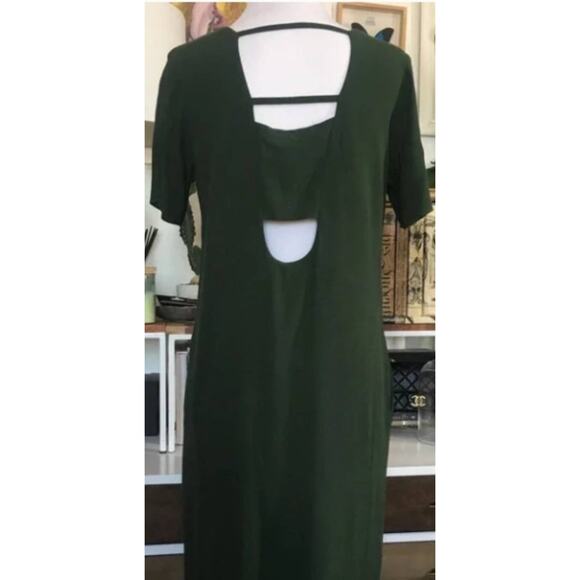 & OTHER STORIES Green Cut Out Dress 6 - Picture 9 of 11